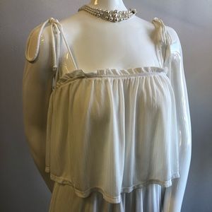 NWT Flowy White Dress